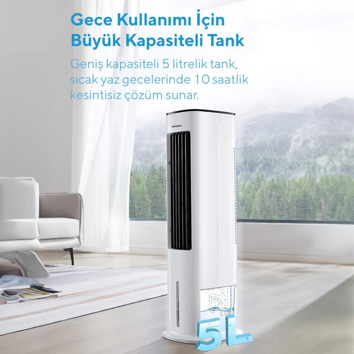 Kumtel HAC-02 Sulu Portatif Soğutucu (Air Cooler) - Görsel 5