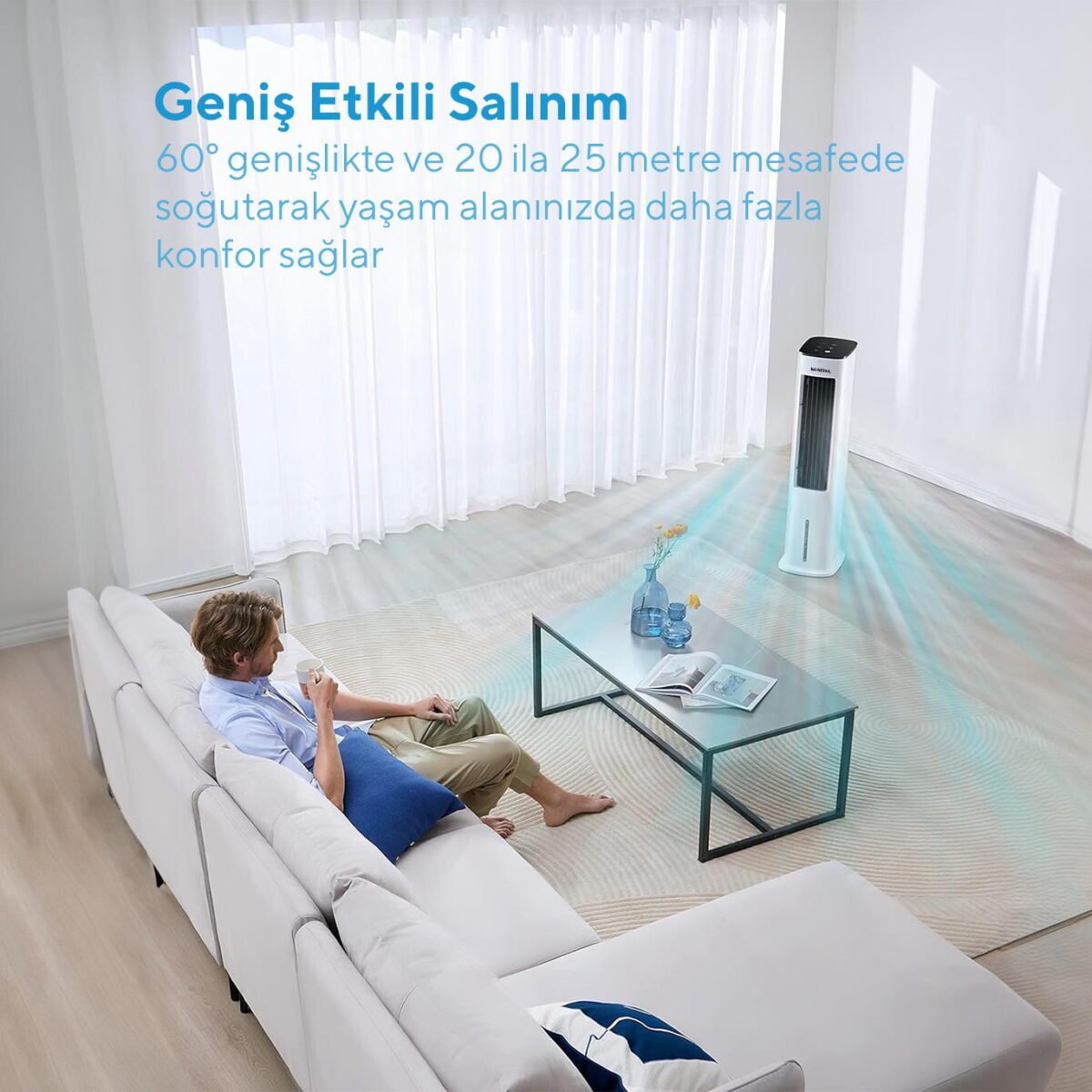 Kumtel HAC-02 Sulu Portatif Soğutucu (Air Cooler) - Görsel 6